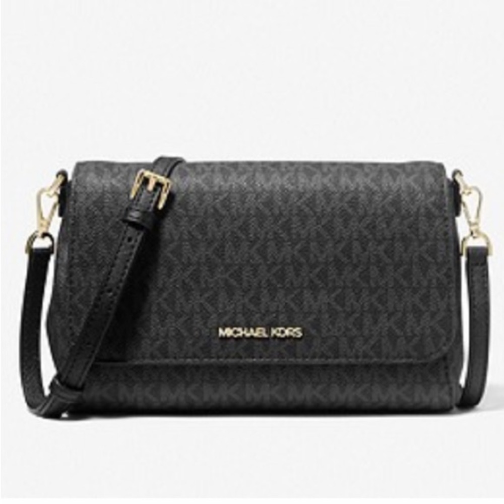 🌸NIP MICHAEL KORS Medium Logo Convertible Crossbody Bag - Picture 2 of 7